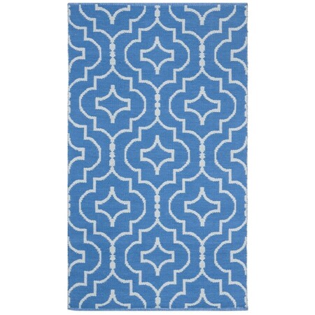 Safavieh Montauk Hand Woven Small Rectangular Area Rug, Blue and Ivory - 3 x 5 ft. MTK722C-3